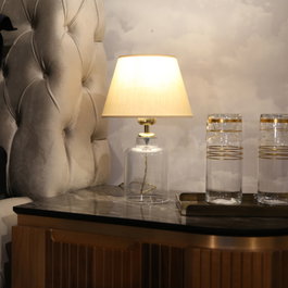 Opviq Lámpara de Mesa AYD-2782 Marrón Claro